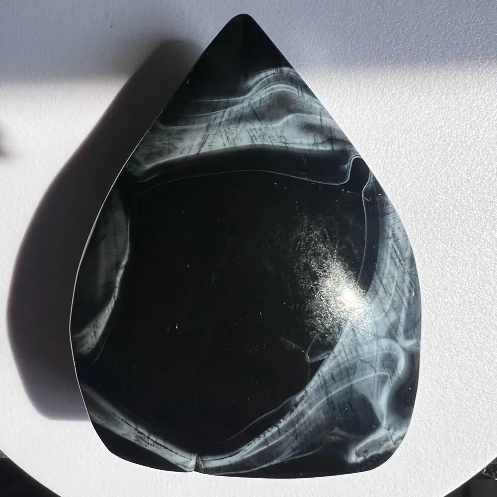Black Agate Crystal Tear Drop‎ (3) - Picture 14 of 16